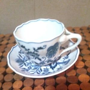 Blue danube cup and saucer